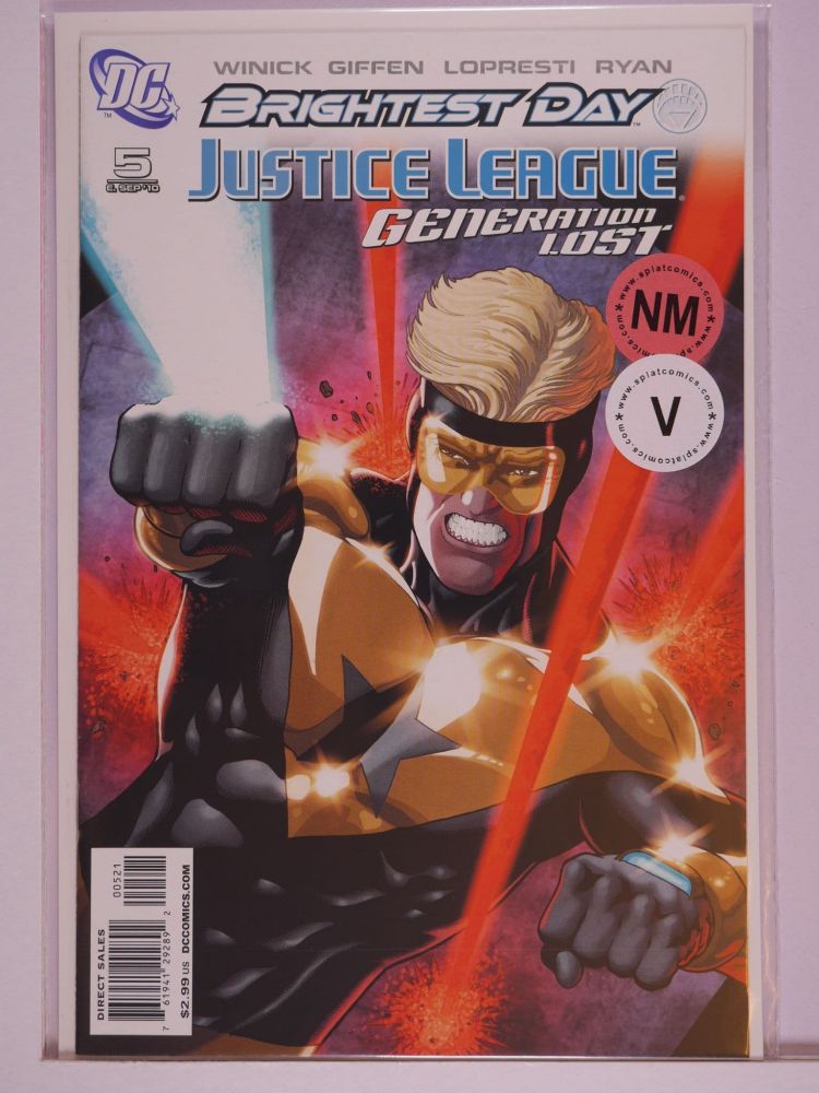 JUSTICE LEAGUE GENERATION LOST (2010) Volume 1: # 0005 NM MAX LORD COVER VARIANT