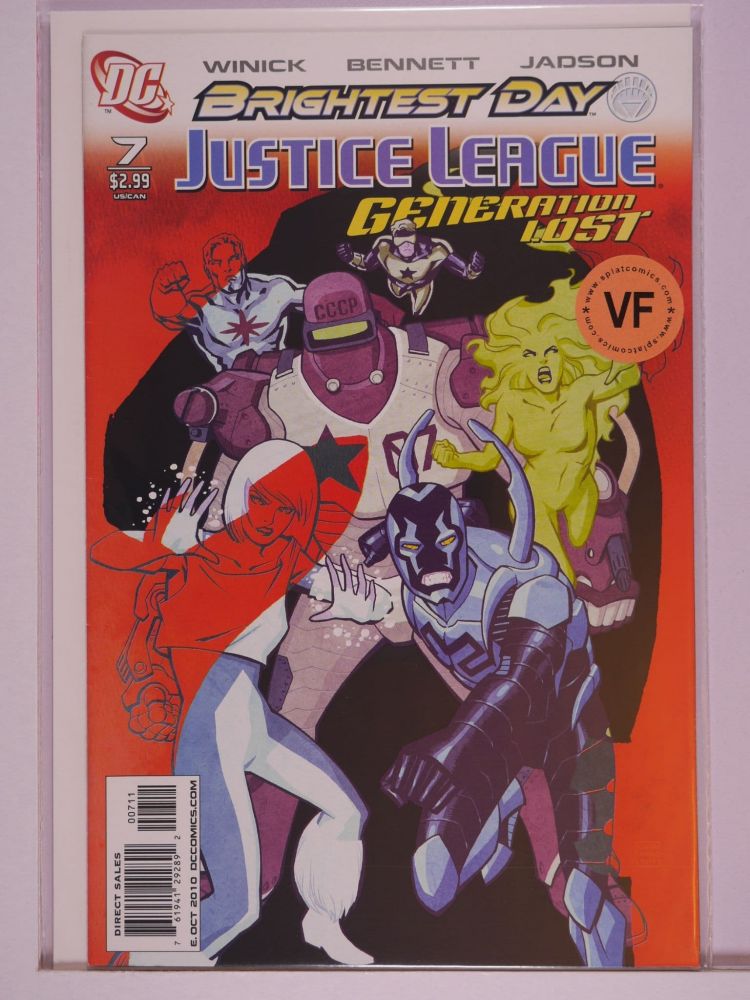 JUSTICE LEAGUE GENERATION LOST (2010) Volume 1: # 0007 VF TEAM COVER VARIANT