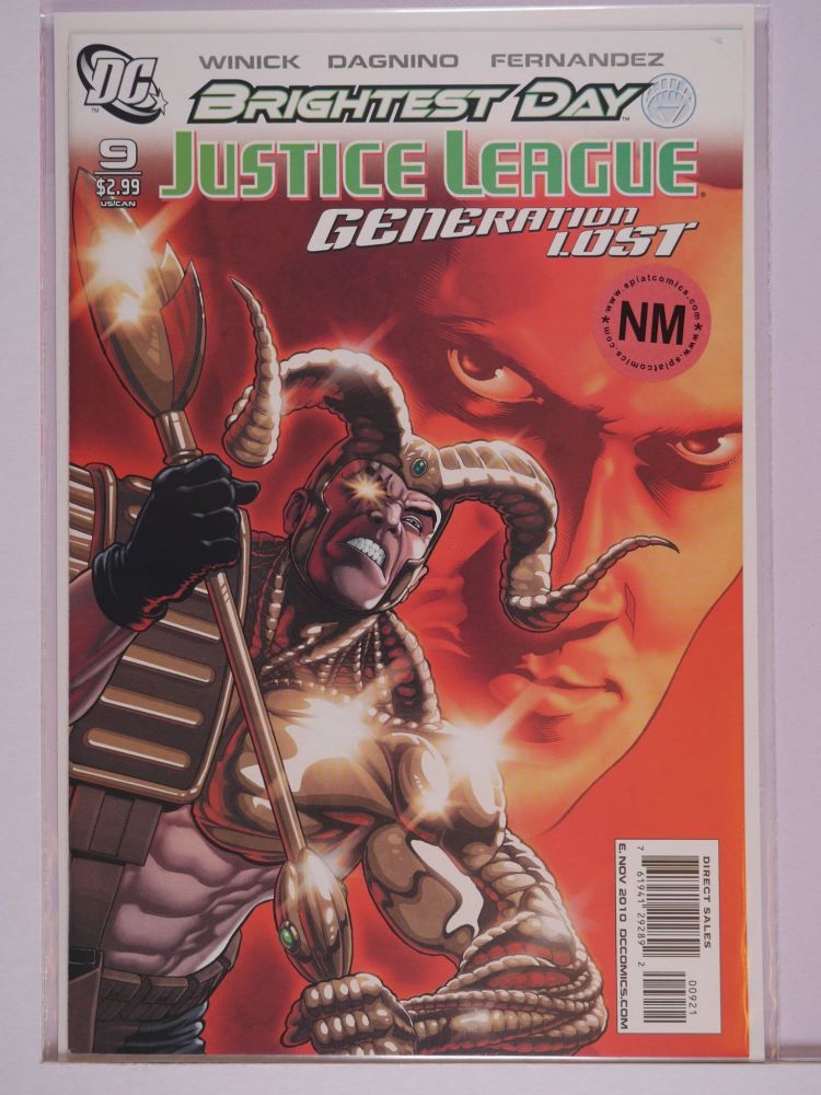 JUSTICE LEAGUE GENERATION LOST (2010) Volume 1: # 0009 NM RED COVER VARIANT