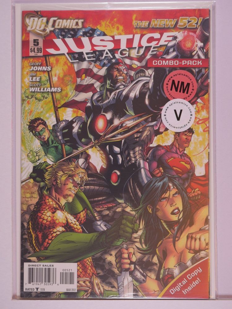 JUSTICE LEAGUE NEW 52 (2011) Volume 1: # 0005 NM COMBO PACK VARIANT