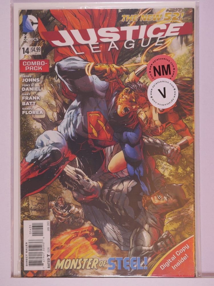 JUSTICE LEAGUE NEW 52 (2011) Volume 1: # 0014 NM COMBO PACK VARIANT