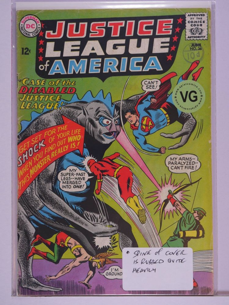 JUSTICE LEAGUE OF AMERICA (1960) Volume 1: # 0036 VG