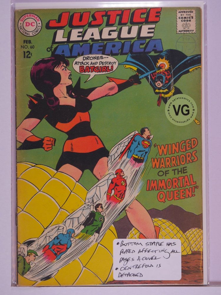 JUSTICE LEAGUE OF AMERICA (1960) Volume 1: # 0060 VG