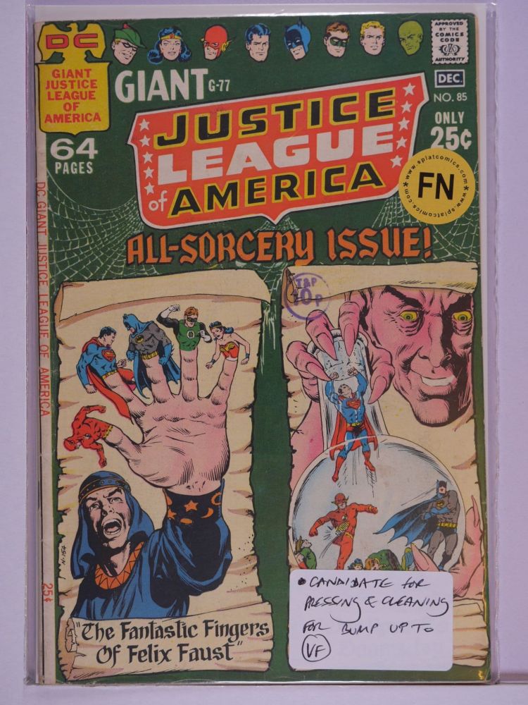 JUSTICE LEAGUE OF AMERICA (1960) Volume 1: # 0085 FN