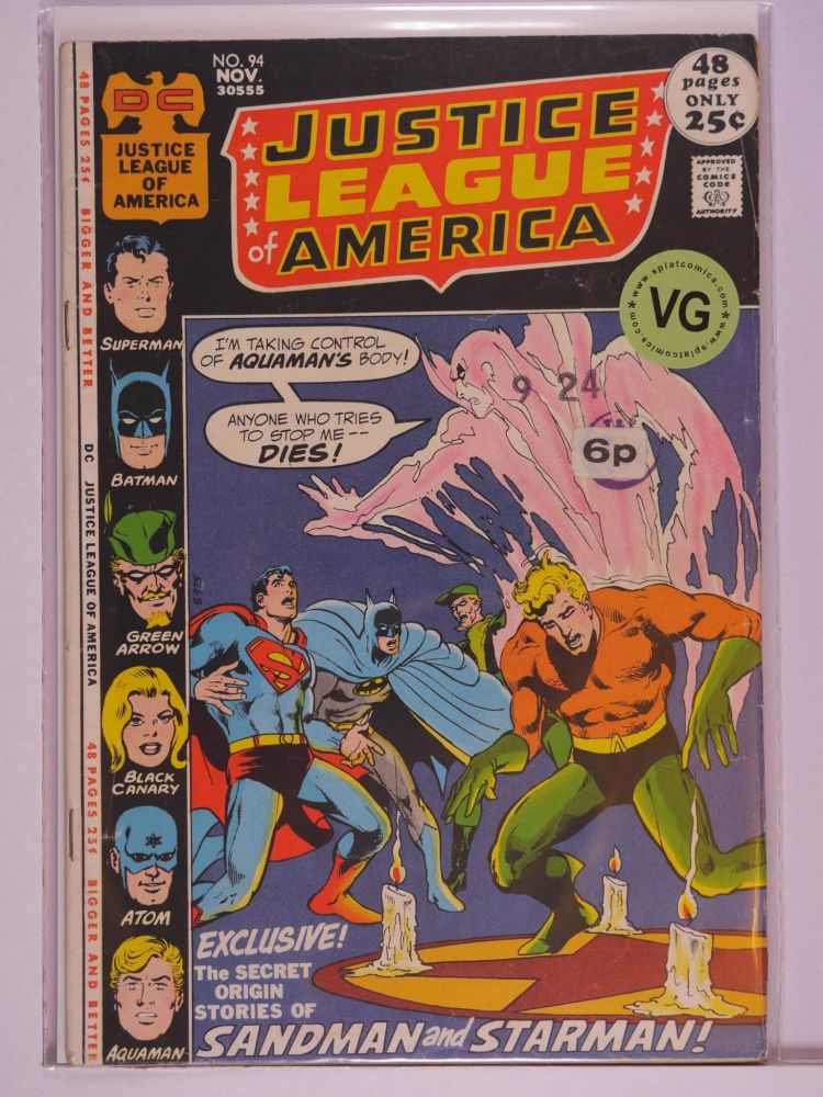 JUSTICE LEAGUE OF AMERICA (1960) Volume 1: # 0094 VG