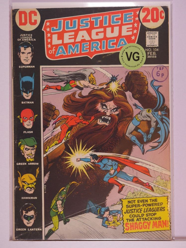 JUSTICE LEAGUE OF AMERICA (1960) Volume 1: # 0104 VG