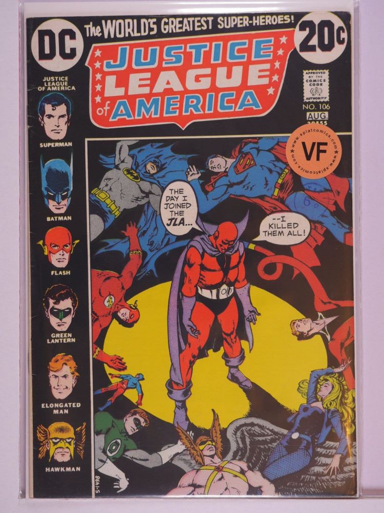 JUSTICE LEAGUE OF AMERICA (1960) Volume 1: # 0106 VF