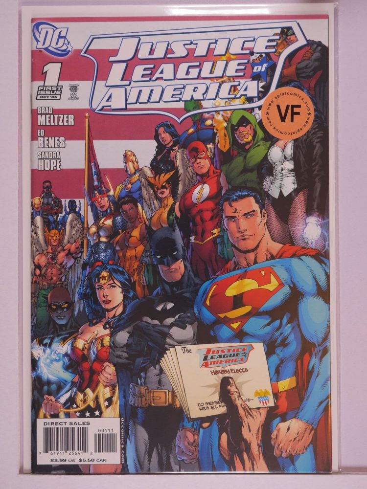 JUSTICE LEAGUE OF AMERICA (2006) Volume 2: # 0001 VF DIPTYCH COVER RIGHT SUPERMAN VARIANT