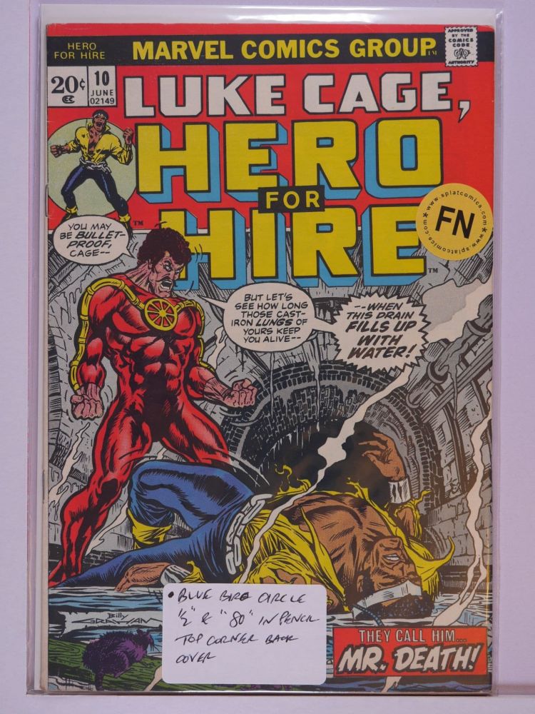 LUKE CAGE HERO FOR HIRE (1972) Volume 1: # 0010 FN