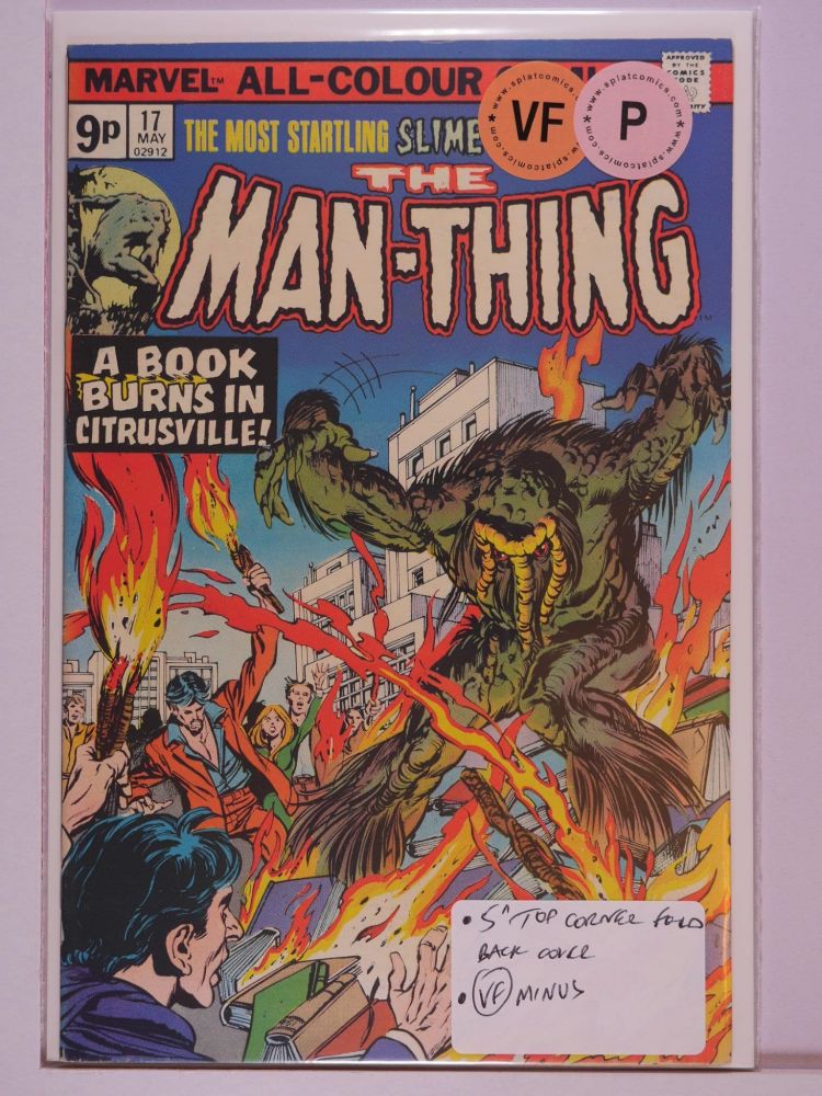 MAN THING (1974) Volume 1: # 0017 VF PENCE