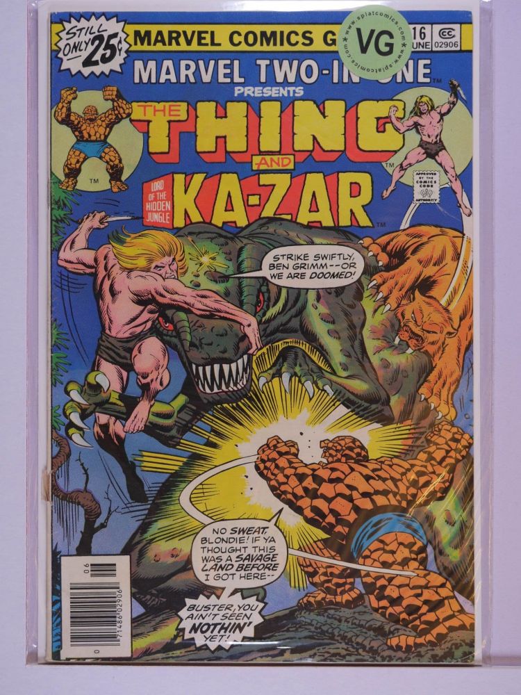 MARVEL TWO IN ONE (1974) Volume 1: # 0016 VG