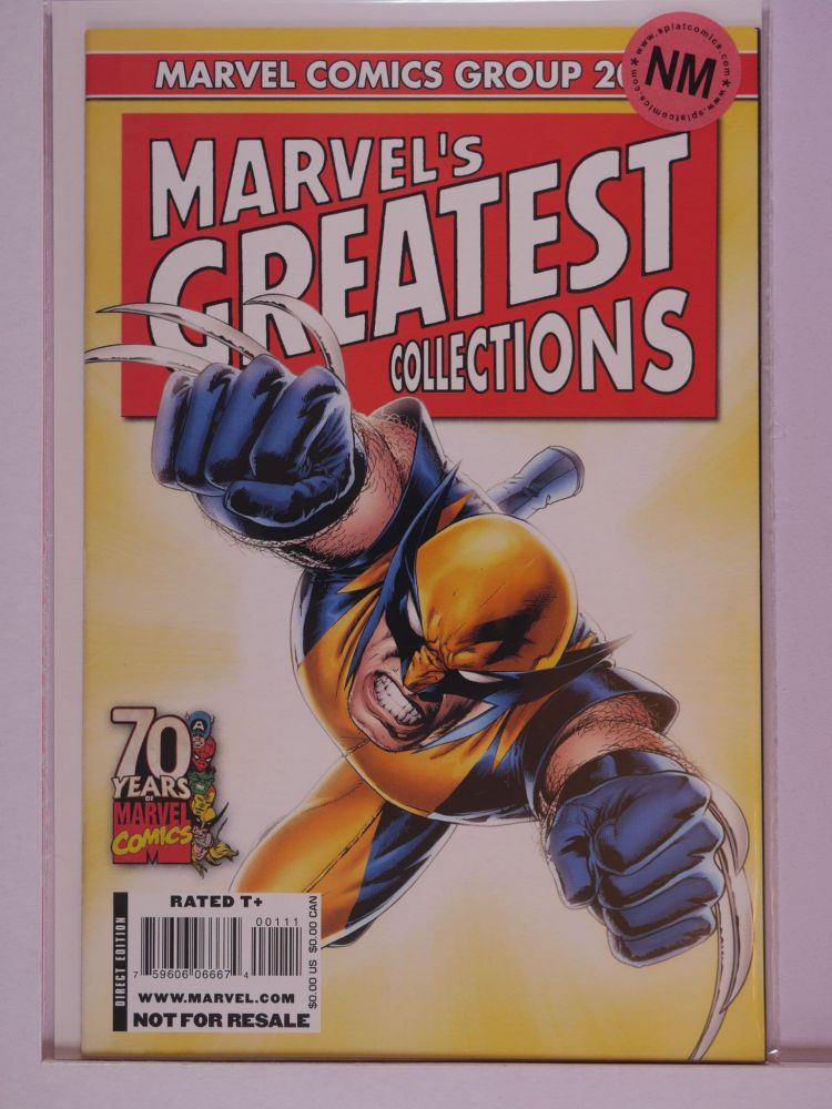 MARVELS GREATEST COLLECTIONS (2008) Volume 1: # 0002 NM 2009 WOLVERINE COVER VARIANT