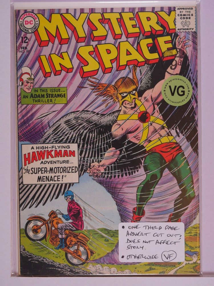 MYSTERY IN SPACE (1951) Volume 1: # 0089 VG