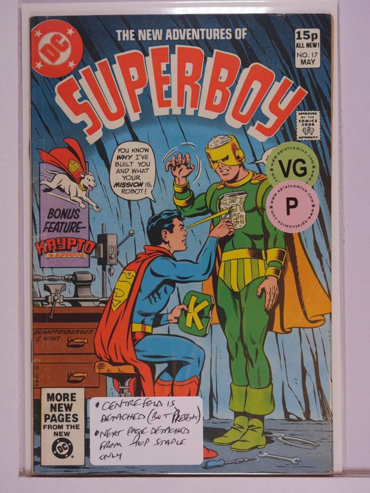 NEW ADVENTURES OF SUPERBOY (1980) Volume 1: # 0017 VG PENCE