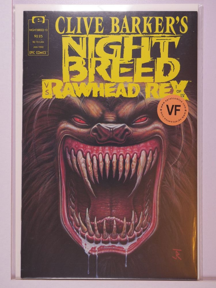 NIGHT BREED CLIVE BARKERS (1990) Volume 1: # 0013 VF