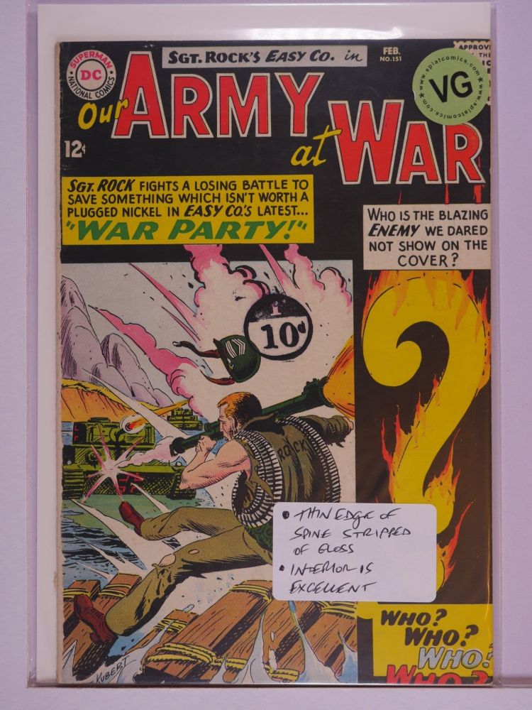 OUR ARMY AT WAR (1952) Volume 1: # 0151 VG