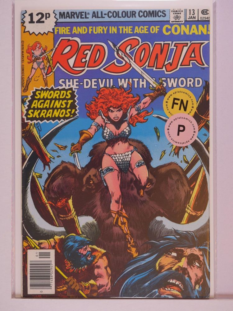 RED SONJA (1977) Volume 1: # 0013 FN PENCE