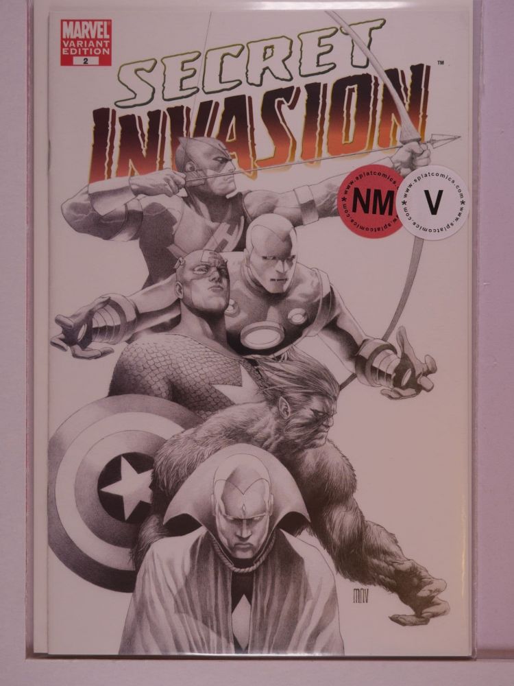 SECRET INVASION (2008) Volume 1: # 0002 NM BLACK AND WHITE SKETCH COVER VARIANT