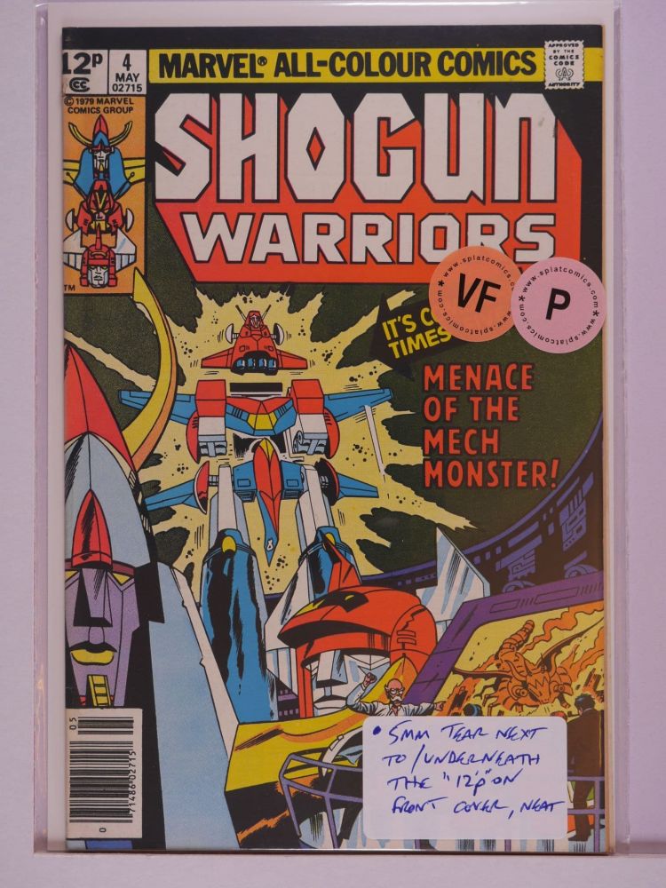 SHOGUN WARRIORS (1979) Volume 1: # 0004 VF PENCE