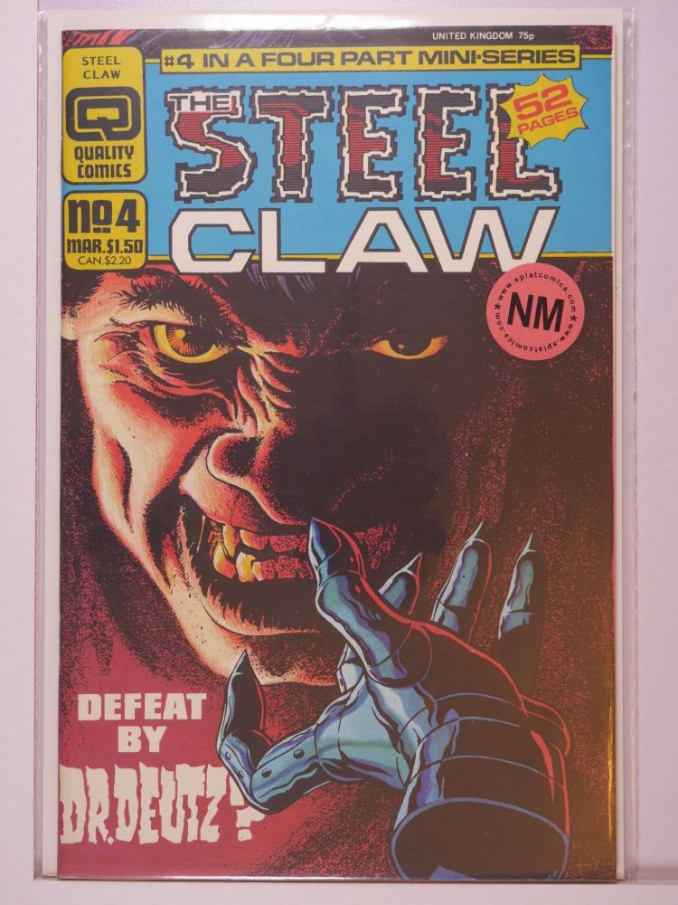 STEEL CLAW (1986) Volume 1: # 0004 NM