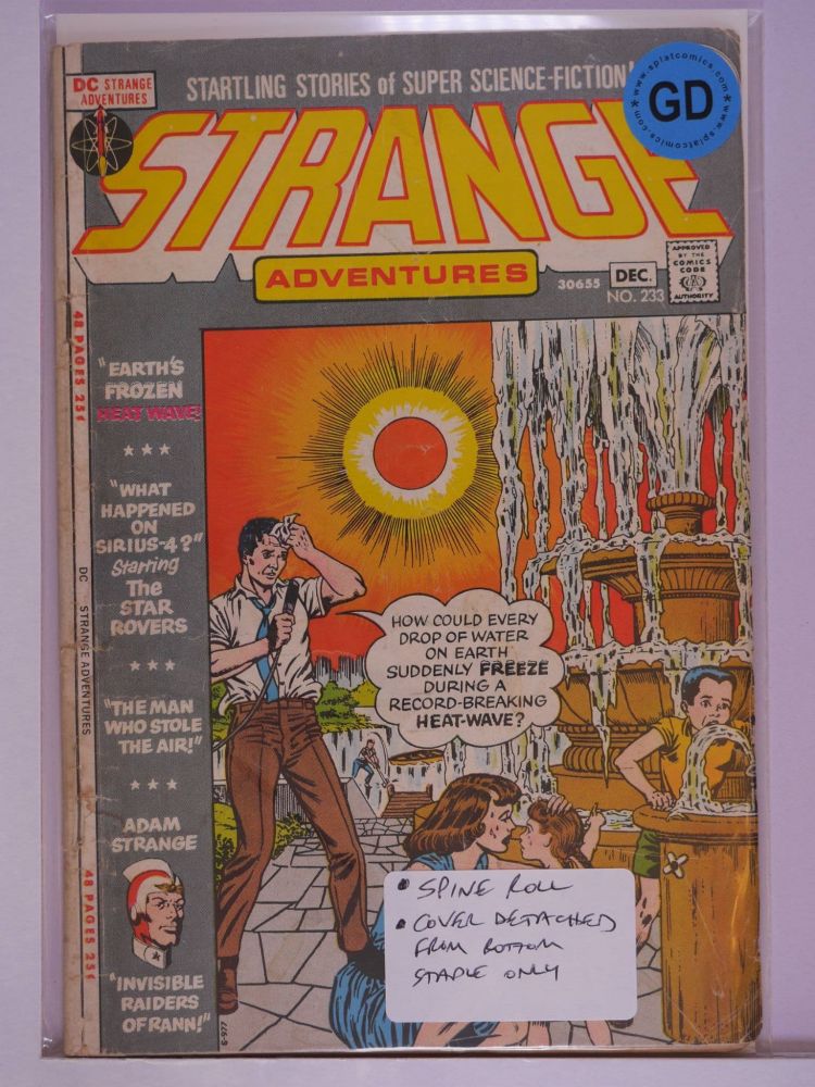 STRANGE ADVENTURES (1950) Volume 1: # 0233 GD