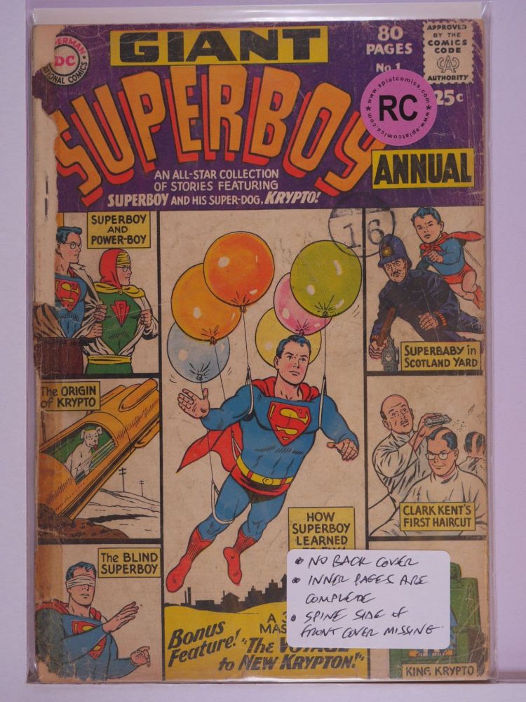 SUPERBOY ANNUAL (1964) Volume 1: # 0001 RC