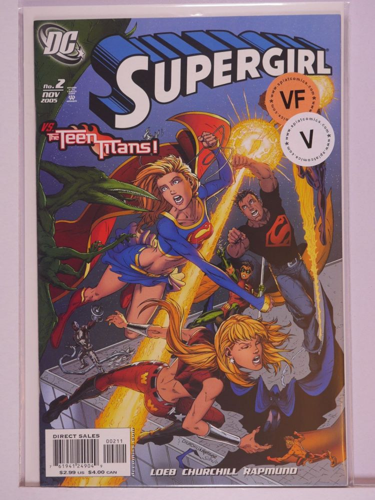 SUPERGIRL (2005) Volume 5: # 0002 VF SUPERGIRL BATTLING TEEN TITANS COVER VARIANT