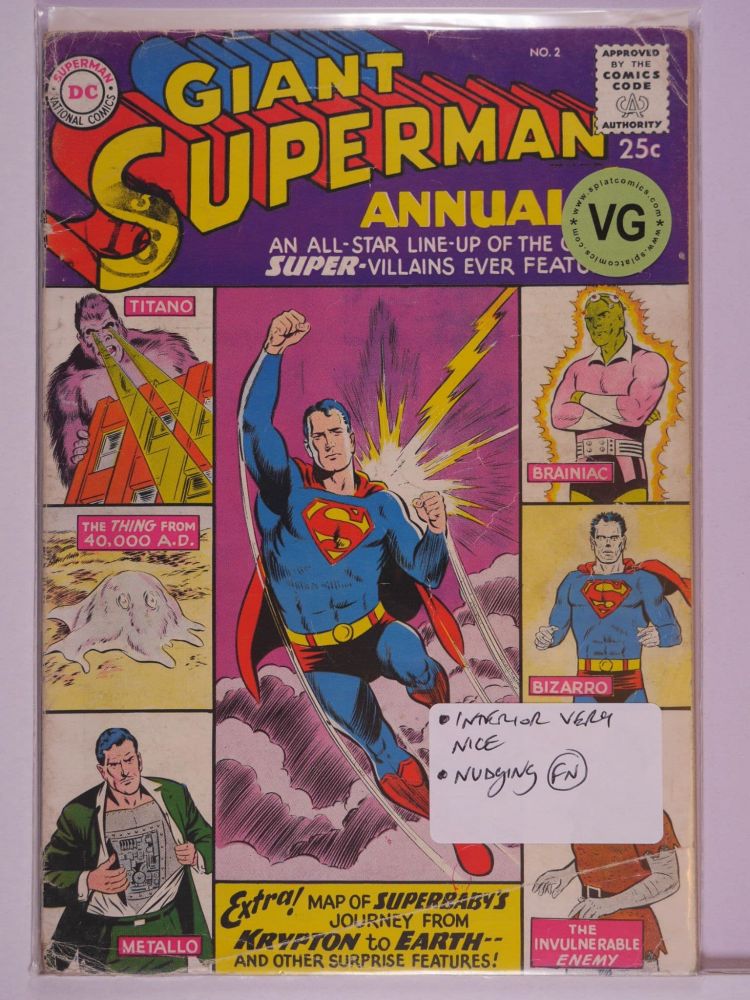 SUPERMAN ANNUAL 1ST SERIES (1960) Volume 1: # 0002 VG