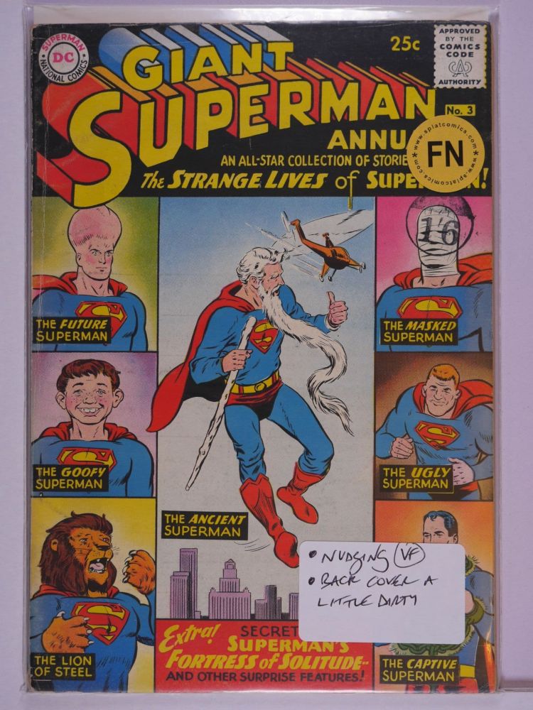 SUPERMAN ANNUAL 1ST SERIES (1960) Volume 1: # 0003 FN