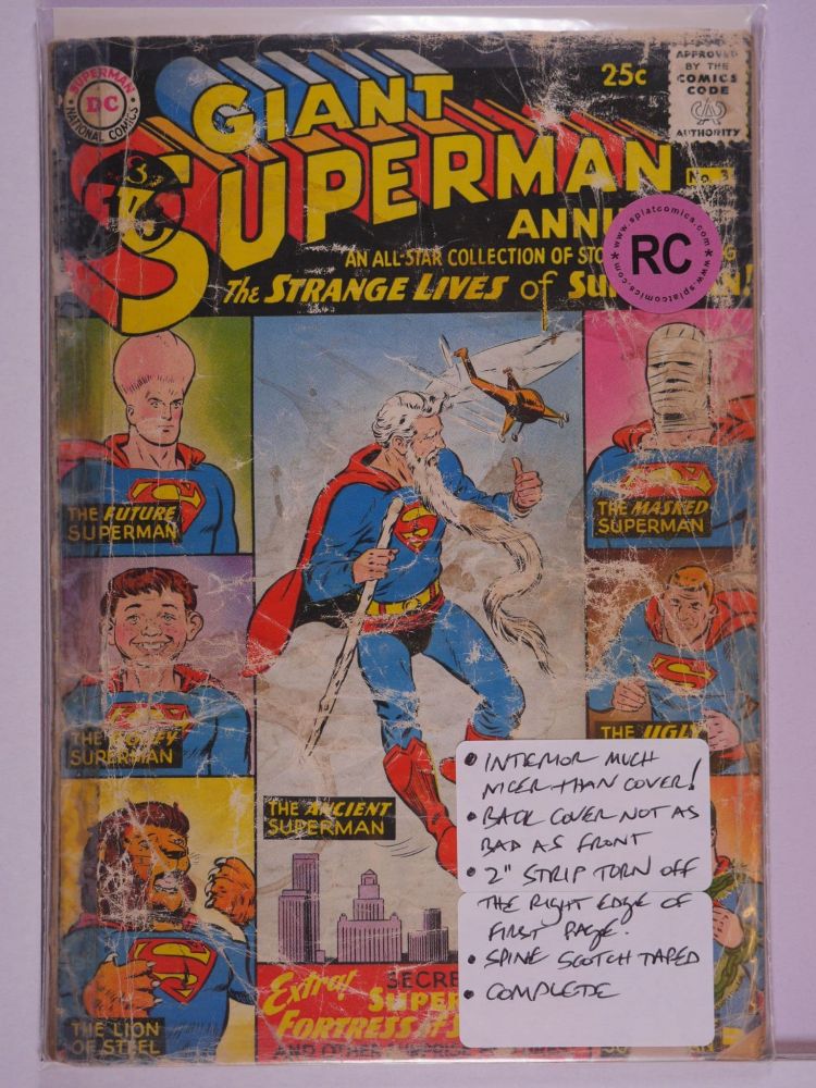SUPERMAN ANNUAL 1ST SERIES (1960) Volume 1: # 0003 RC