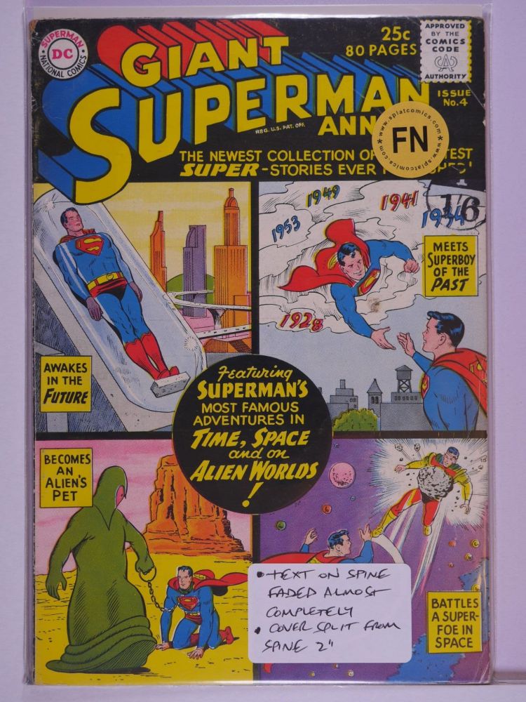 SUPERMAN ANNUAL 1ST SERIES (1960) Volume 1: # 0004 FN