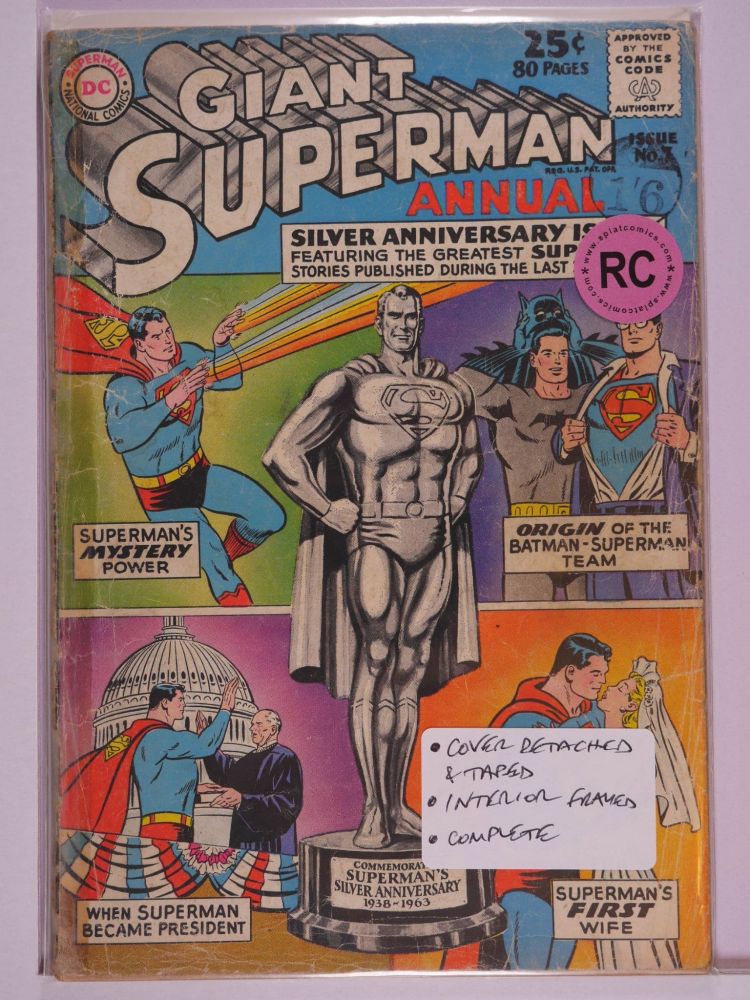 SUPERMAN ANNUAL 1ST SERIES (1960) Volume 1: # 0007 RC