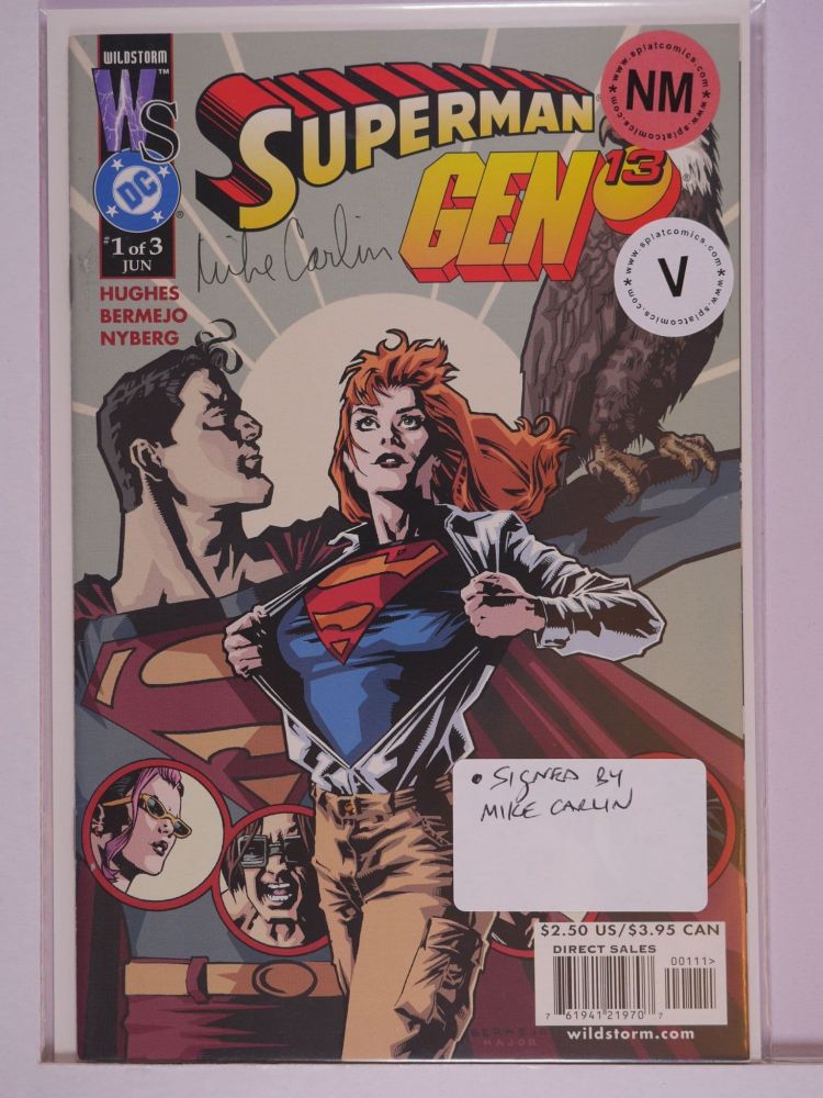 SUPERMAN GEN 13 (2000) Volume 1: # 0001 NM SIGNED BY MIKE CARLI