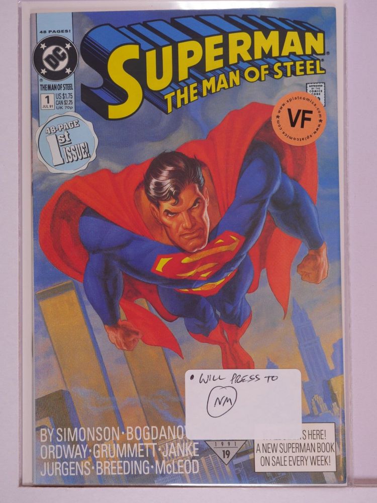 SUPERMAN THE MAN OF STEEL (1991) Volume 2: # 0001 VF