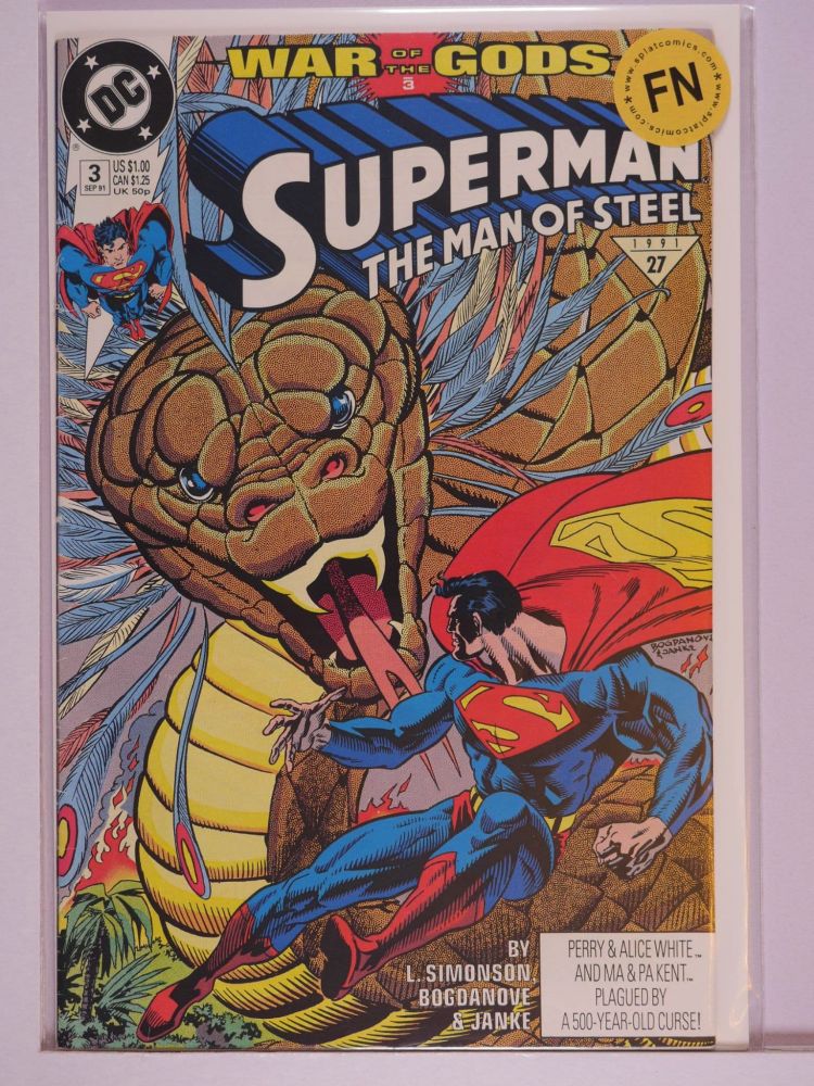 SUPERMAN THE MAN OF STEEL (1991) Volume 2: # 0003 FN