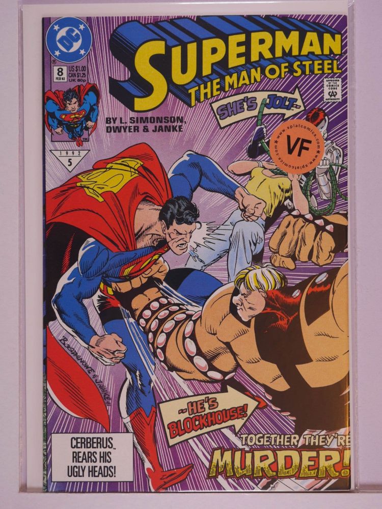 SUPERMAN THE MAN OF STEEL (1991) Volume 2: # 0008 VF