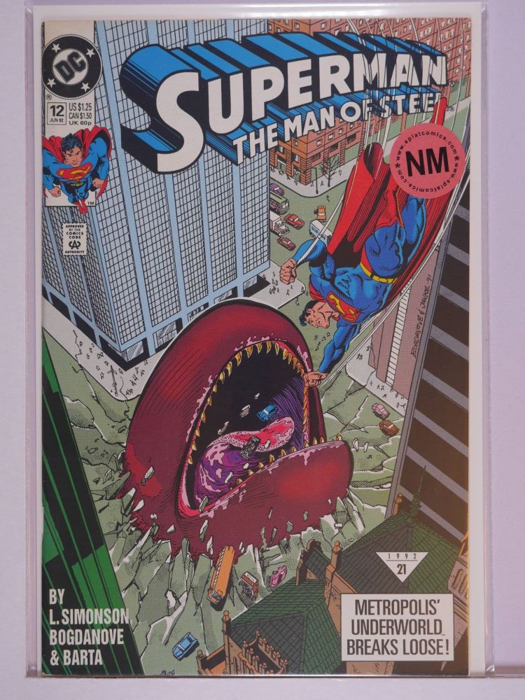 SUPERMAN THE MAN OF STEEL (1991) Volume 2: # 0012 NM