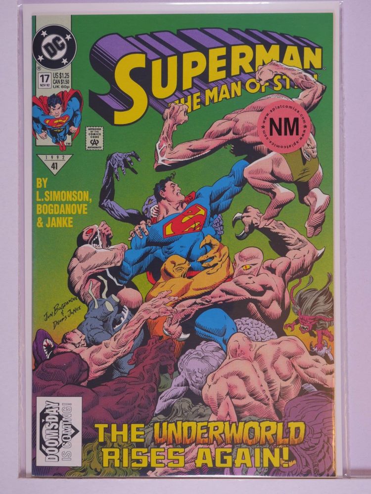 SUPERMAN THE MAN OF STEEL (1991) Volume 2: # 0017 NM