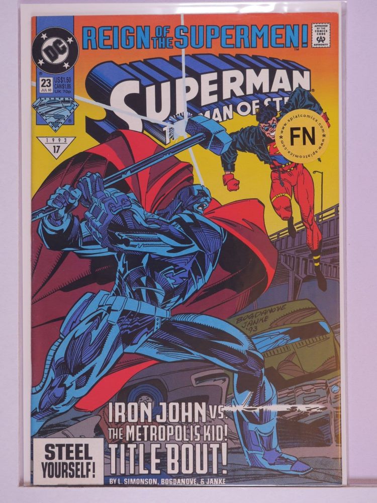 SUPERMAN THE MAN OF STEEL (1991) Volume 2: # 0023 FN