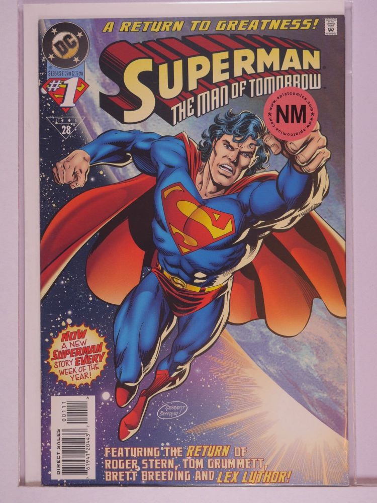 SUPERMAN THE MAN OF TOMORROW (1995) Volume 1: # 0001 NM
