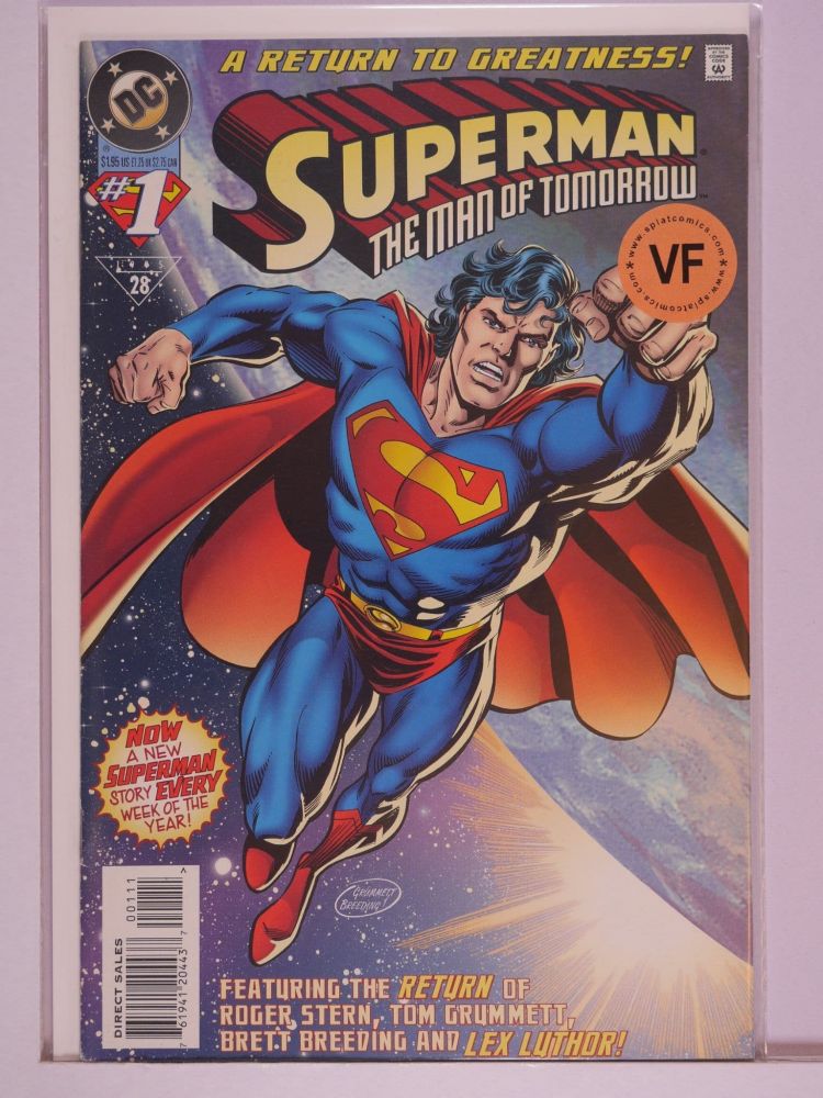 SUPERMAN THE MAN OF TOMORROW (1995) Volume 1: # 0001 VF
