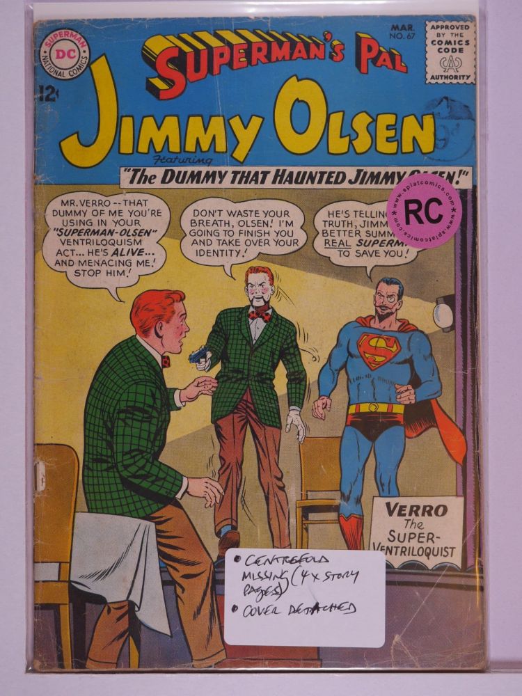 SUPERMANS PAL JIMMY OLSEN (1954) Volume 1: # 0067 RC