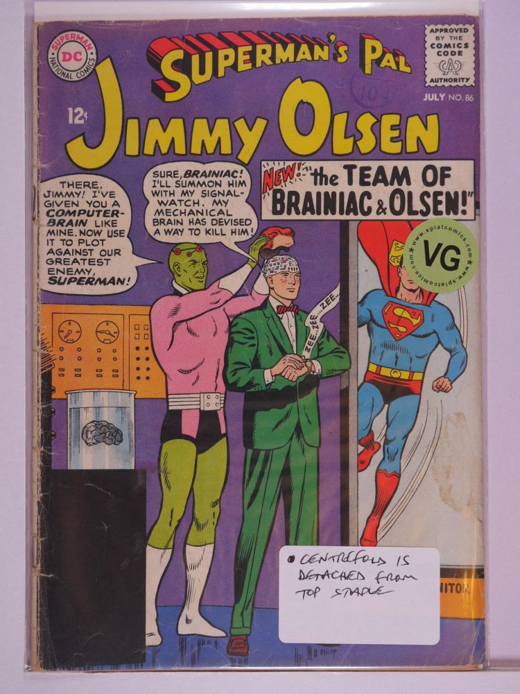 SUPERMANS PAL JIMMY OLSEN (1954) Volume 1: # 0086 VG