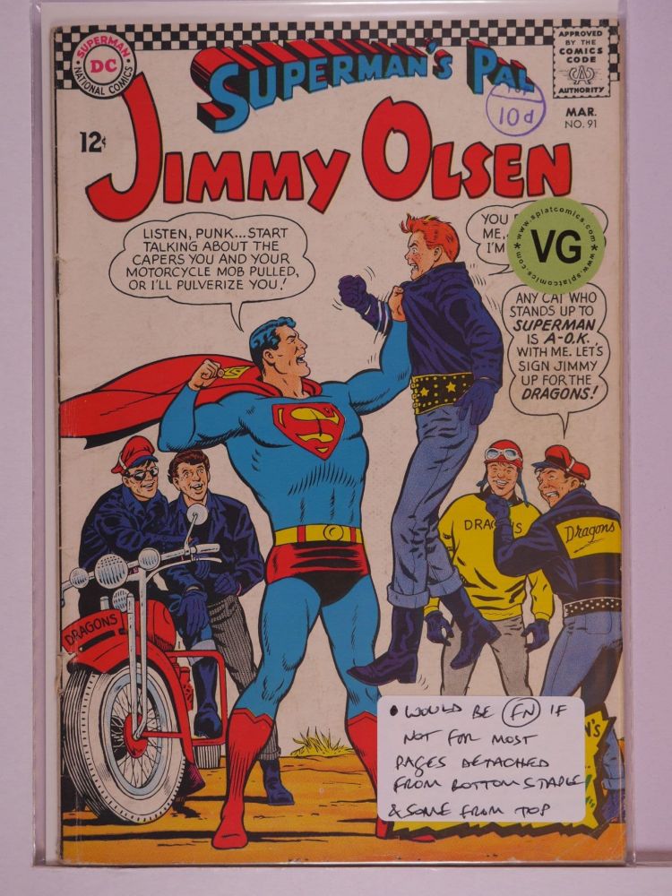 SUPERMANS PAL JIMMY OLSEN (1954) Volume 1: # 0091 VG