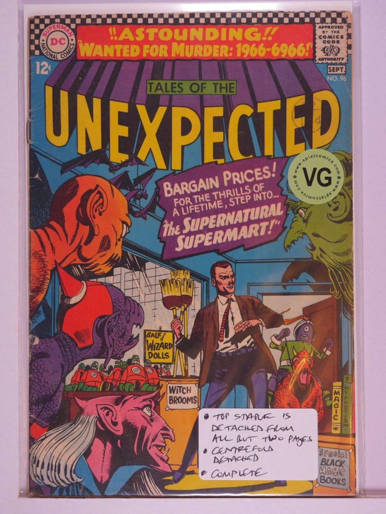 TALES OF THE UNEXPECTED / UNEXPECTED (1956) Volume 1: # 0096 VG