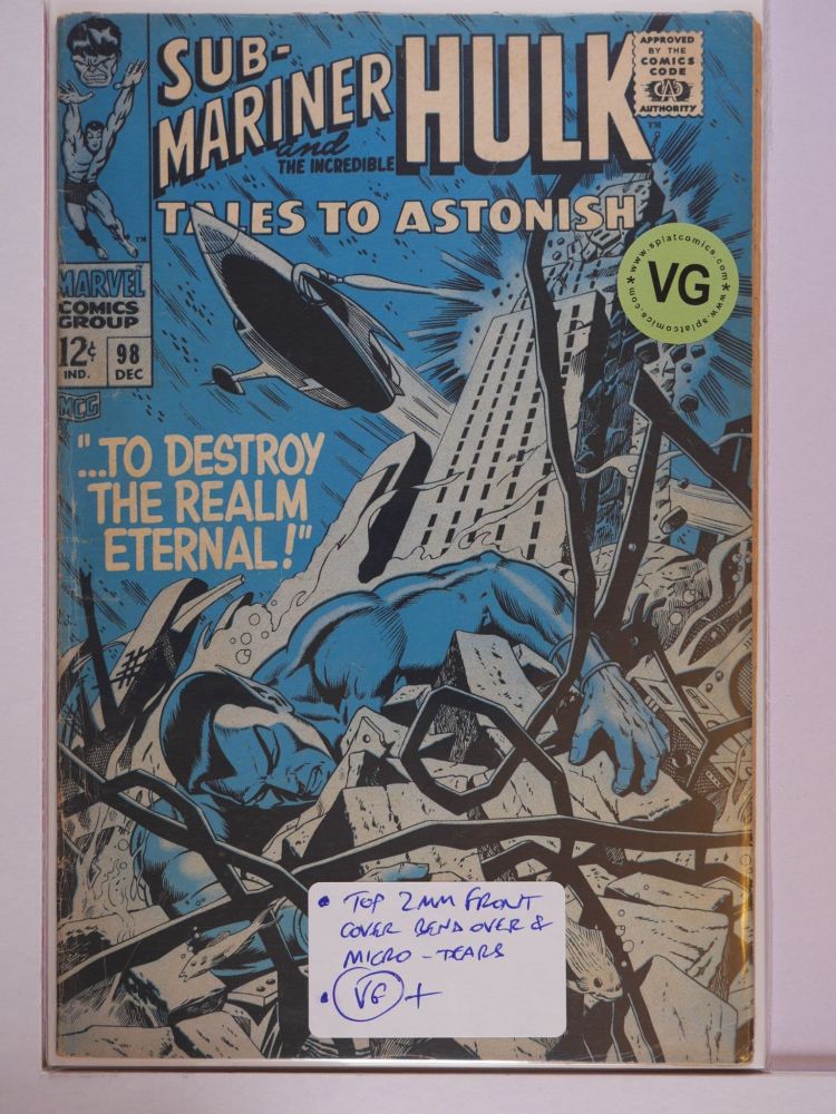 TALES TO ASTONISH (1959) Volume 1: # 0098 VG