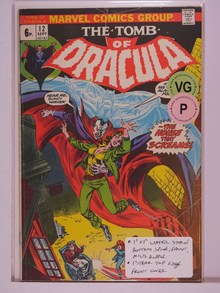 TOMB OF DRACULA (1972) Volume 1: # 0012 VG PENCE