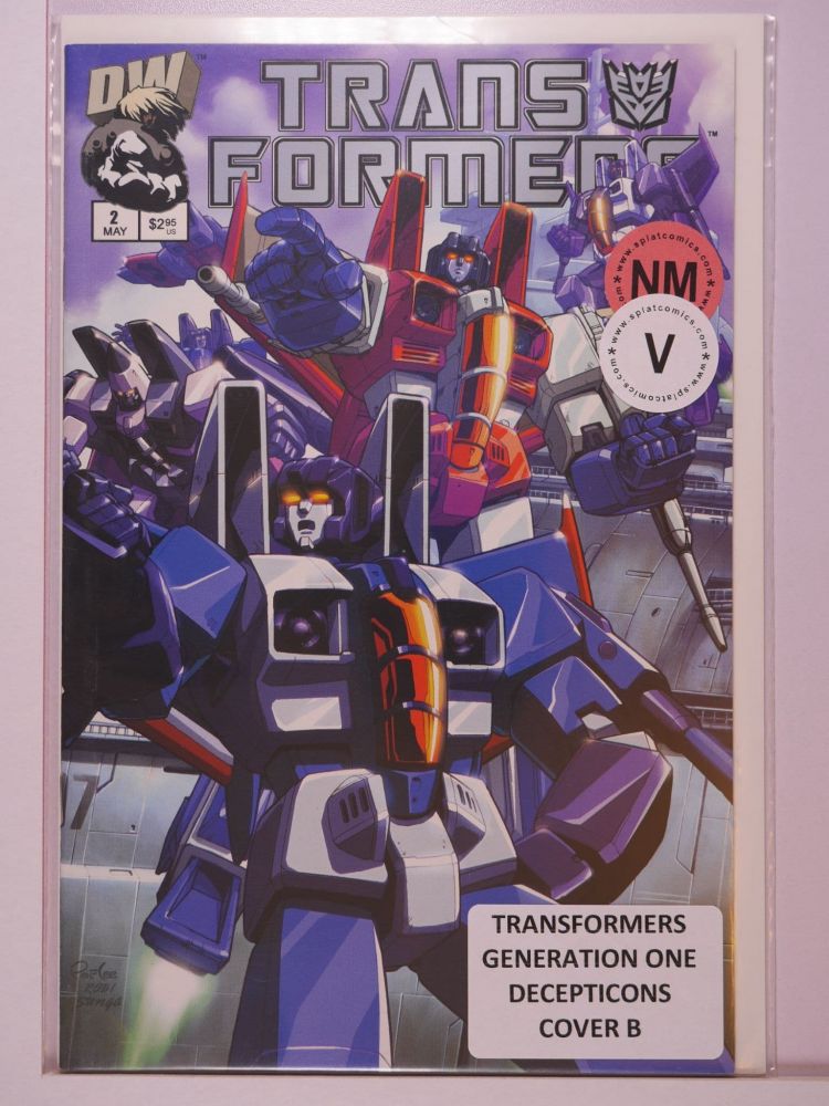 TRANSFORMERS GENERATION ONE (2002) Volume 1: # 0002 NM DECEPTICONS COVER B VARIANT