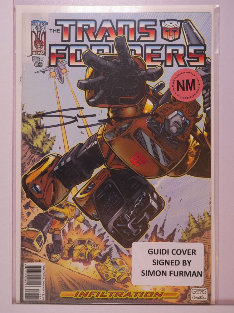 TRANSFORMERS INFILTRATION (2006) Volume 1: # 0001 NM GUIDI COVER SIGNED BY SIMON FURMAN VARIANT