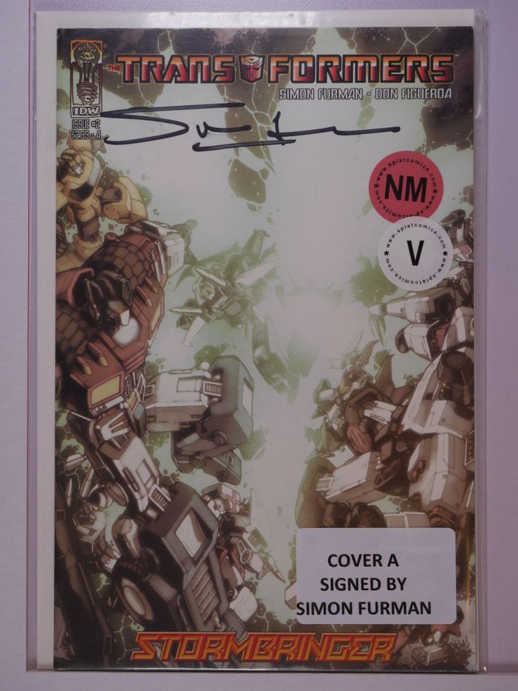 TRANSFORMERS STORMBRINGER (2009) Volume 1: # 0002 NM COVER A SIGNED BY SIMON FURMAN VARIANT